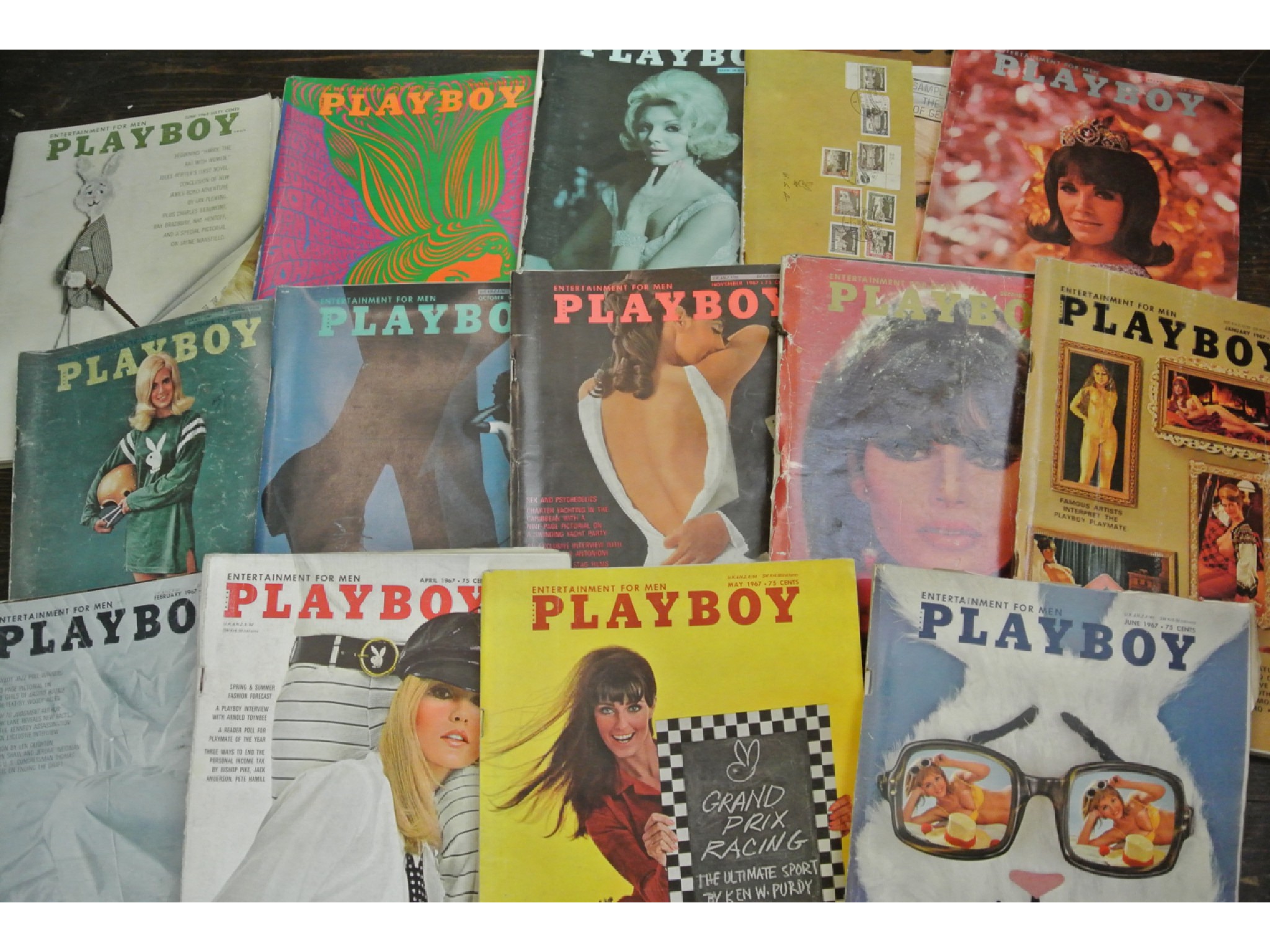 Appraisal: Five boxes of vintage Playboy Penthouse Mayfair and other magazines