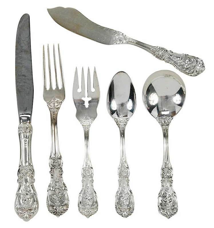 Appraisal: Francis I Sterling Flatware Pieces American th century including nine