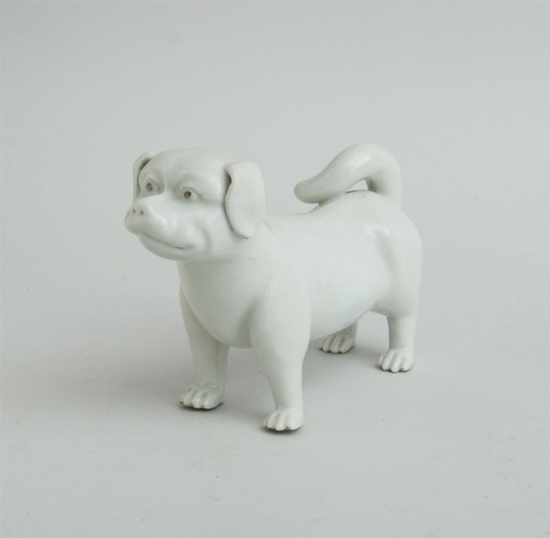 Appraisal: JAPANESE HIRADO IVORY-GLAZED PORCELAIN FIGURE OF A DOG Standing four