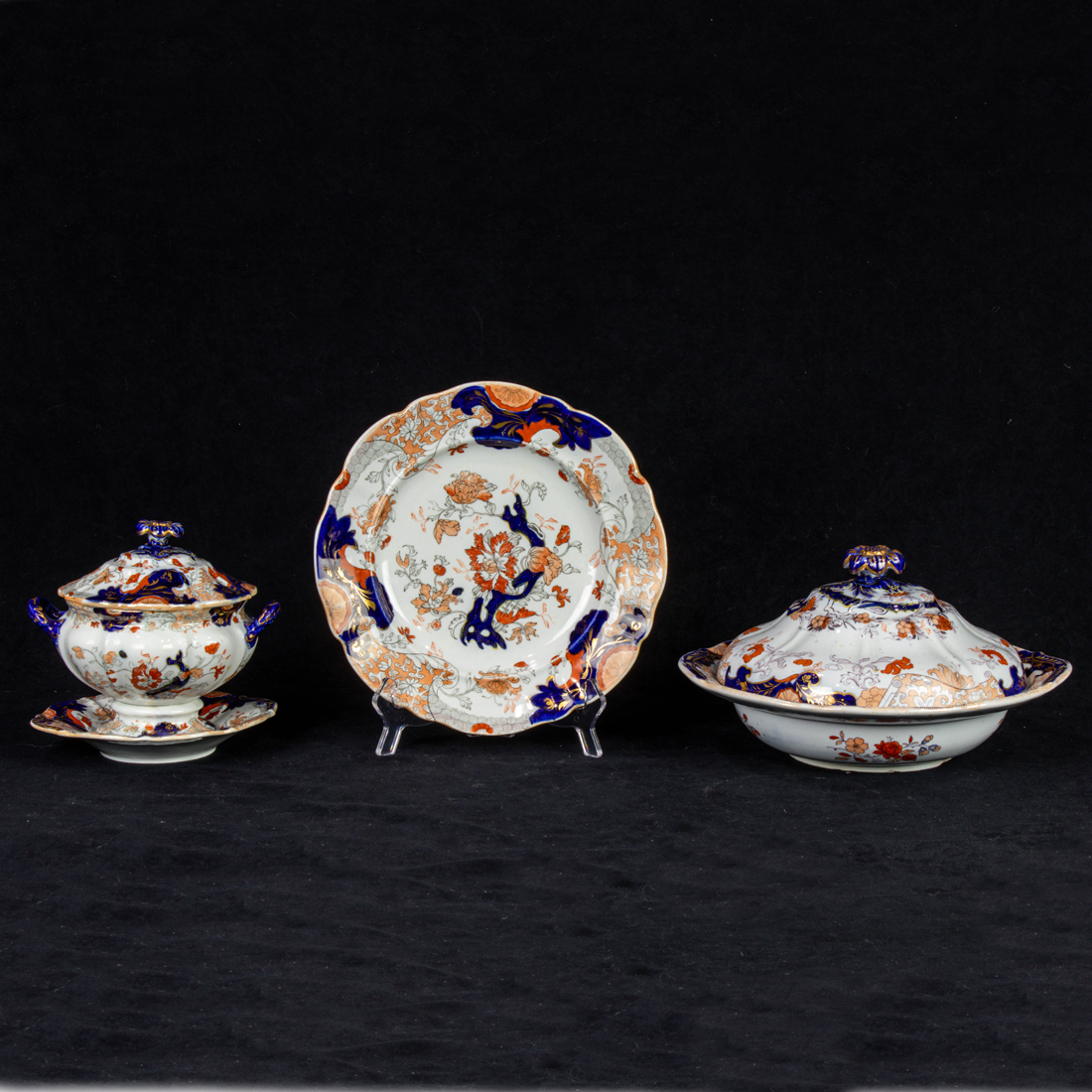 Appraisal: Lot of Mason's ironstone partial dinner service in pattern each