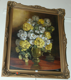 Appraisal: MOLLLIE LYNCH DAISIES OIL ON BOARD