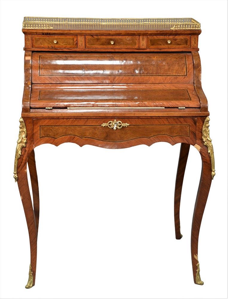 Appraisal: Louis XV Style Ladies Desk having lid that opens with