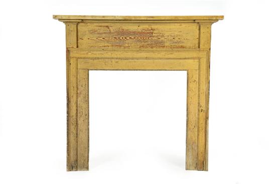 Appraisal: PAINTED MANTEL American st half- th century pine Simple classical