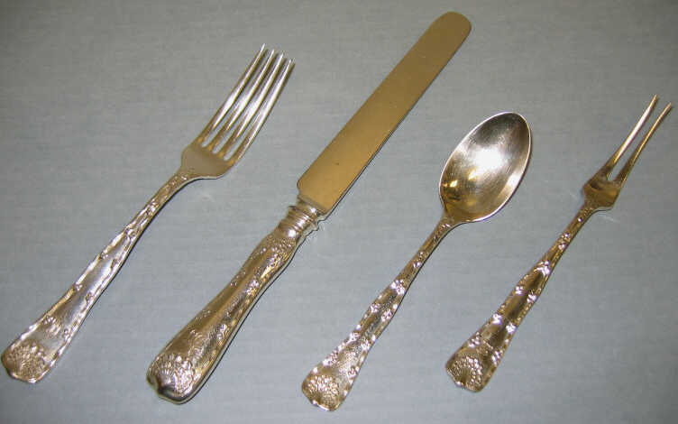 Appraisal: TIFFANY CO NEW YORK 'WAVE EDGE' FLATWARE Sterling silver comprising