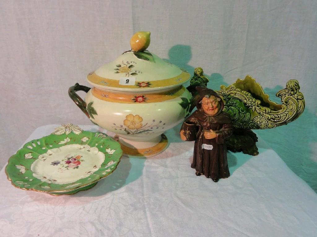 Appraisal: A Cauldon China Bourg La Reine two handled soup tureen