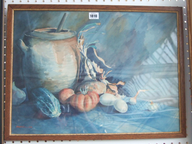 Appraisal: A Fitton early th century Still life of fruit and