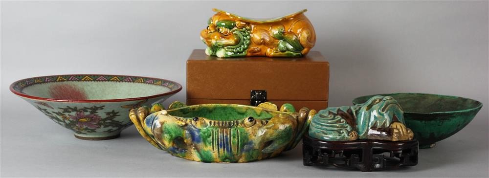 Appraisal: ECLECTIC GROUP OF CHINESE PORCELAINS AND POTTERY CIRCA AND LATER