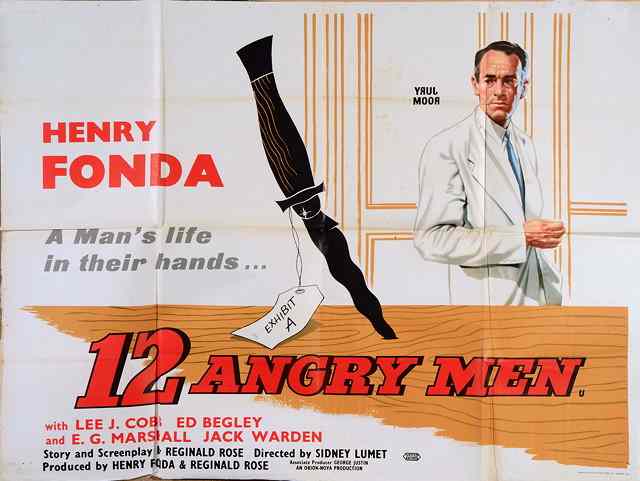 Appraisal: ANGRY MEN United Artists drama starring Henry Fonda British quad