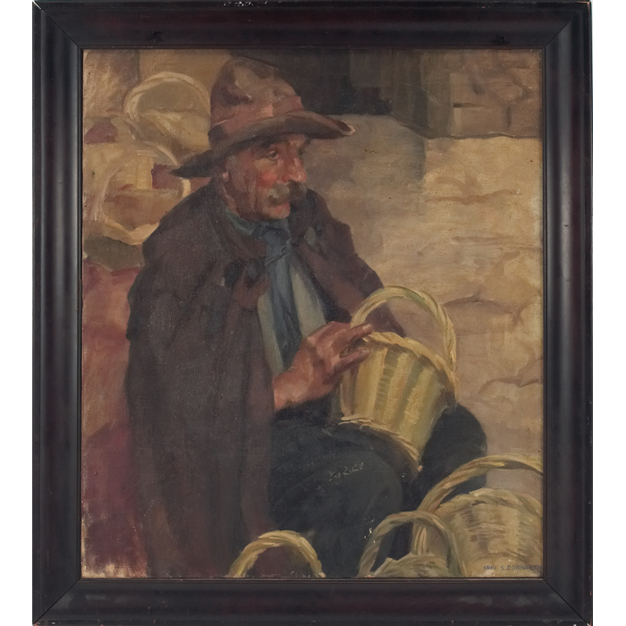 Appraisal: Mary S Bornarth American - ''The Basket Maker '' c