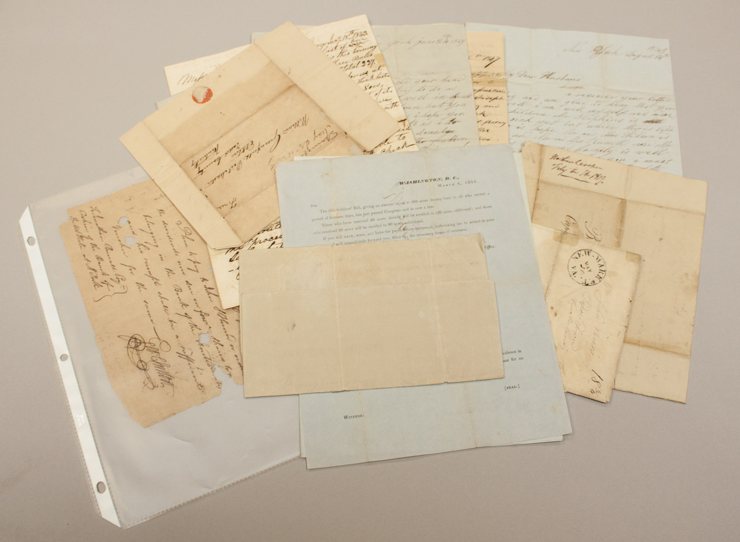 Appraisal: Americana Group of early letters and related most to or