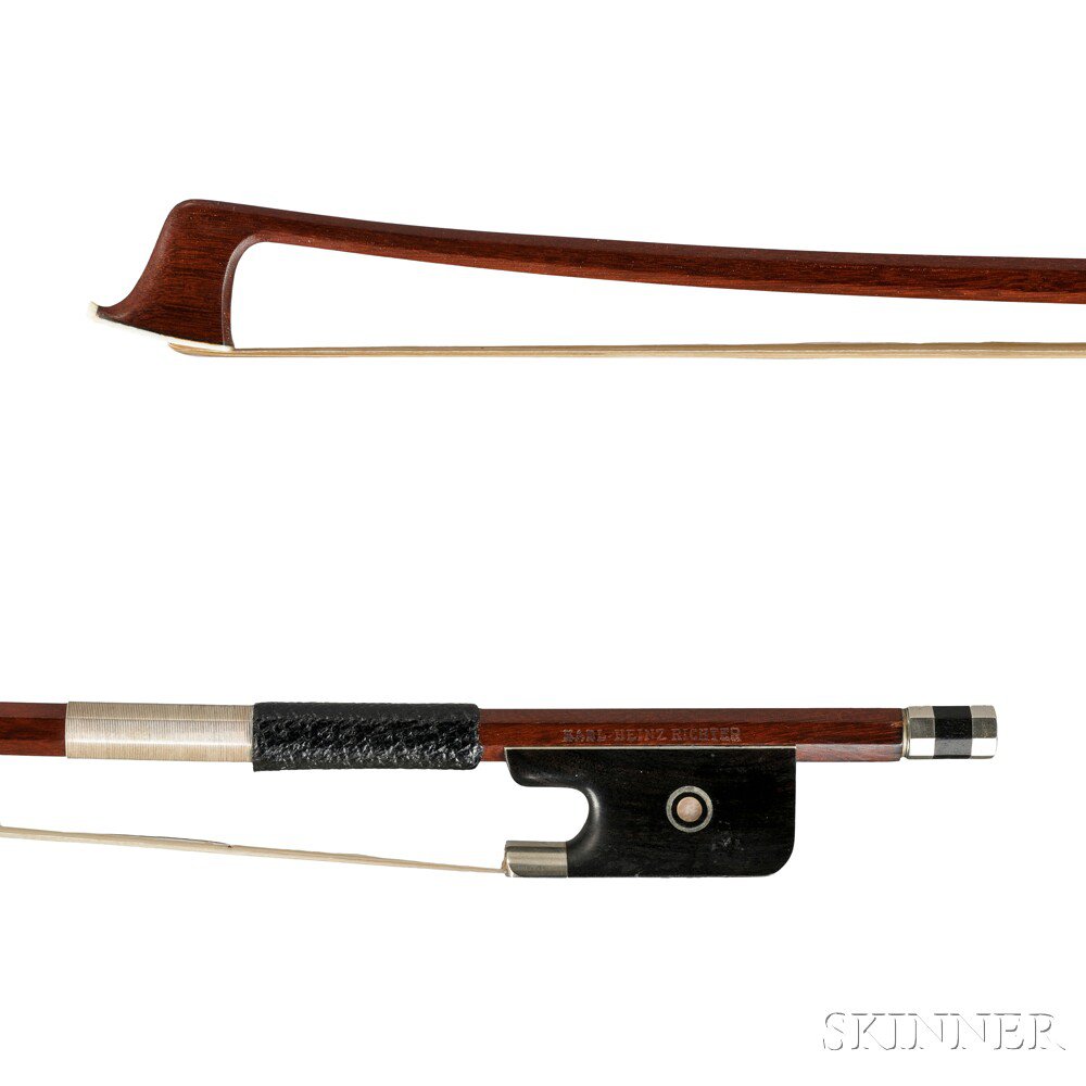 Appraisal: Silver-mounted Viola Bow the octagonal stick stamped KARL HEINZ RICHTER