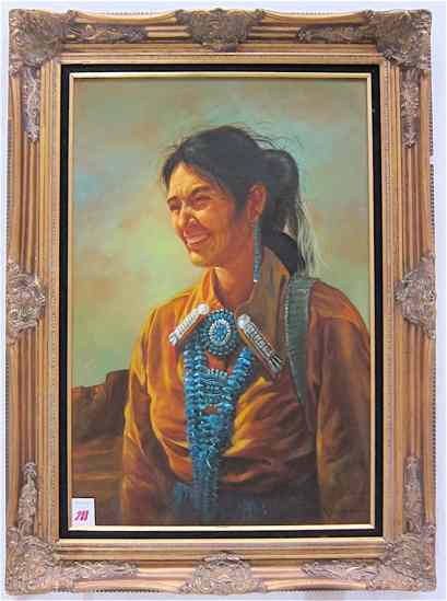 Appraisal: LEE YOUNG OIL ON CANVAS Washington - Portrait of a