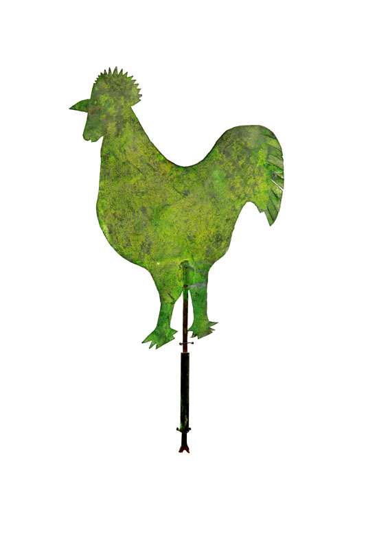 Appraisal: ROOSTER WEATHERVANE Northern Indiana or Southern Michigan late th-early th