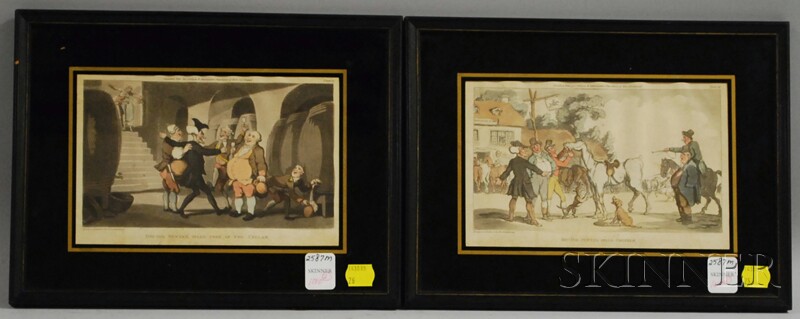 Appraisal: Thomas Rowlandson British - Two Framed Etchings Doctor Syntax Sells