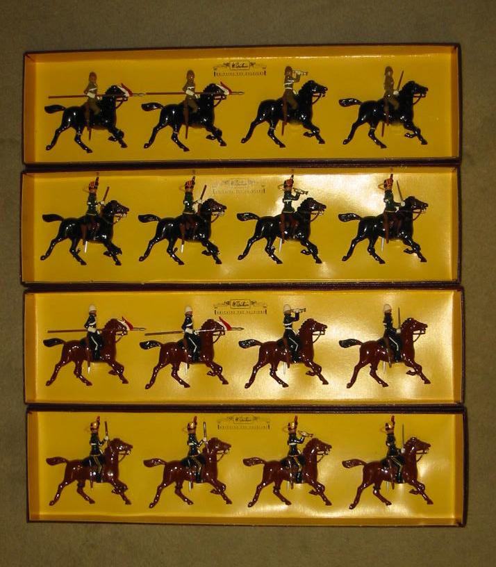 Appraisal: Four Britains Collectors Sets comprising st Lancers Middlesex Yeomanry th