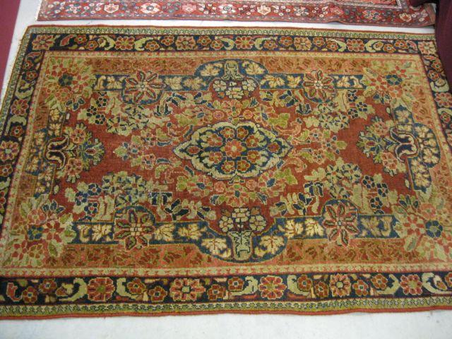 Appraisal: Mahal Persian Handmade Rug fine floral sprays good coloring '