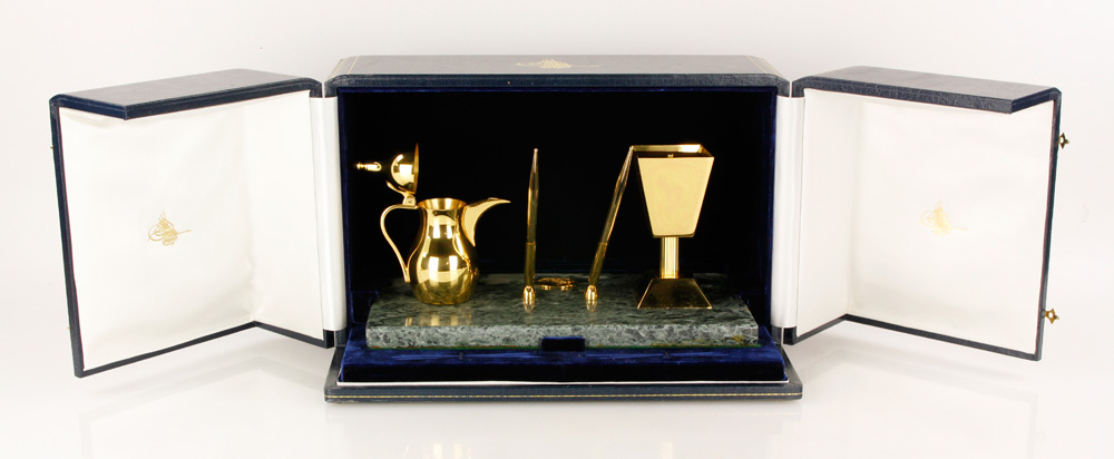 Appraisal: - De Lamerie Presentation Desk Set De Lamerie London presentation