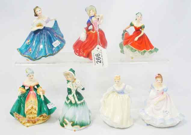 Appraisal: Royal Doulton Miniature figures Autumn Breezes HN Fair Lady HN