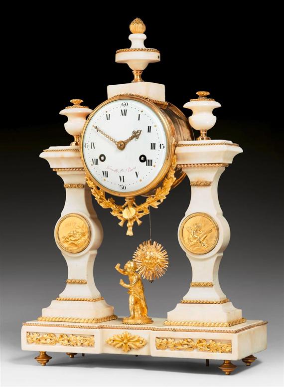 Appraisal: PORTAL CLOCK Louis XVI the dial and movement signed GAVELLE