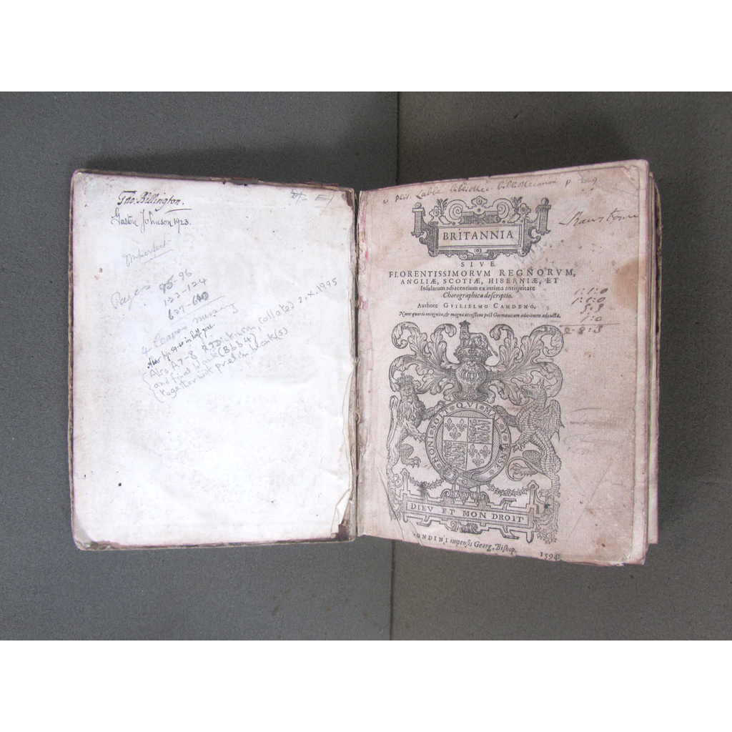 Appraisal: Camden William Britannia sive florentissimorum regnorum Angliae Scotiae Hiberniae et