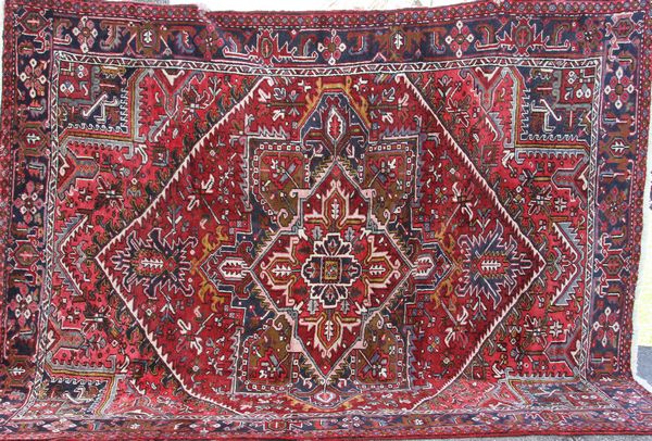 Appraisal: Fine Persian Heriz rug ' x ' EST