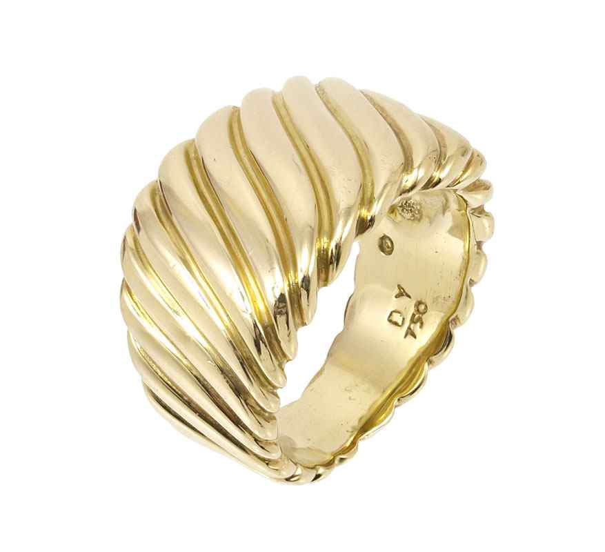 Appraisal: K DAVID YURMAN SCULPTED CABLE RING From the Cable Collection