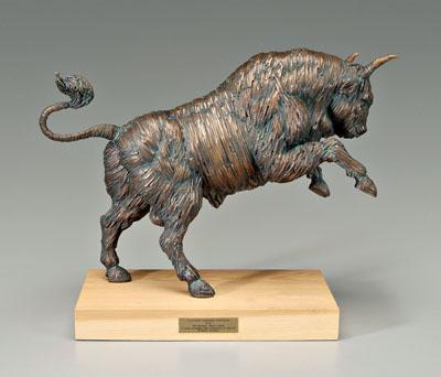 Appraisal: Bronze after Mario Ceroli Italian born Toro Bull edition on