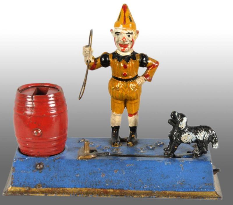 Appraisal: Cast Iron Trick Dog Mechanical Bank Description Circa Manufactured by