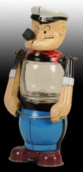 Appraisal: Linemar Battery-Operated Popeye Lantern in O B Description Japanese Working