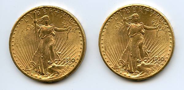 Appraisal: -S A fresh pair PCGS Brilliant Uncirculated