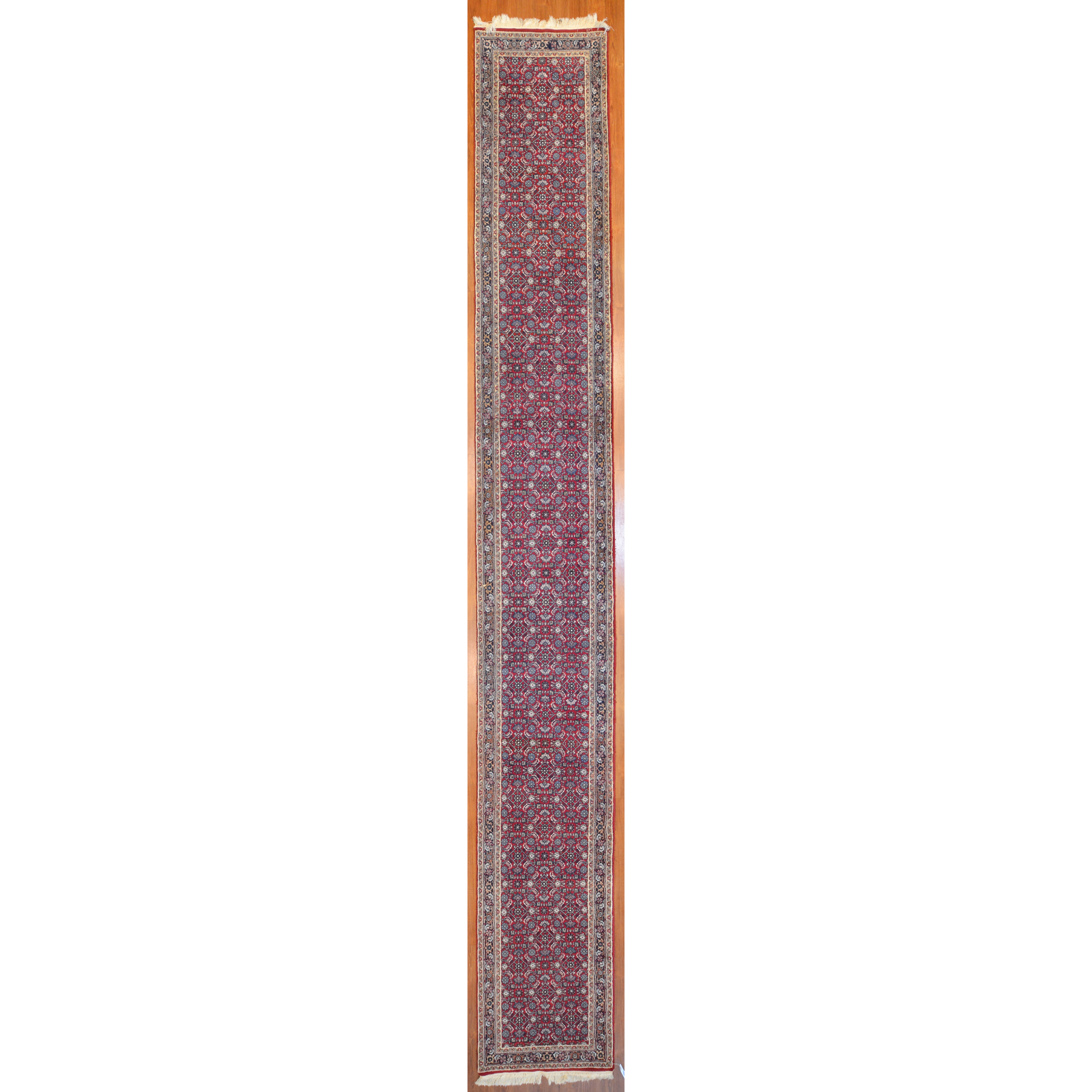 Appraisal: HAMADAN RUNNER PERSIA X Fourth quarter- th century hand-knotted wool