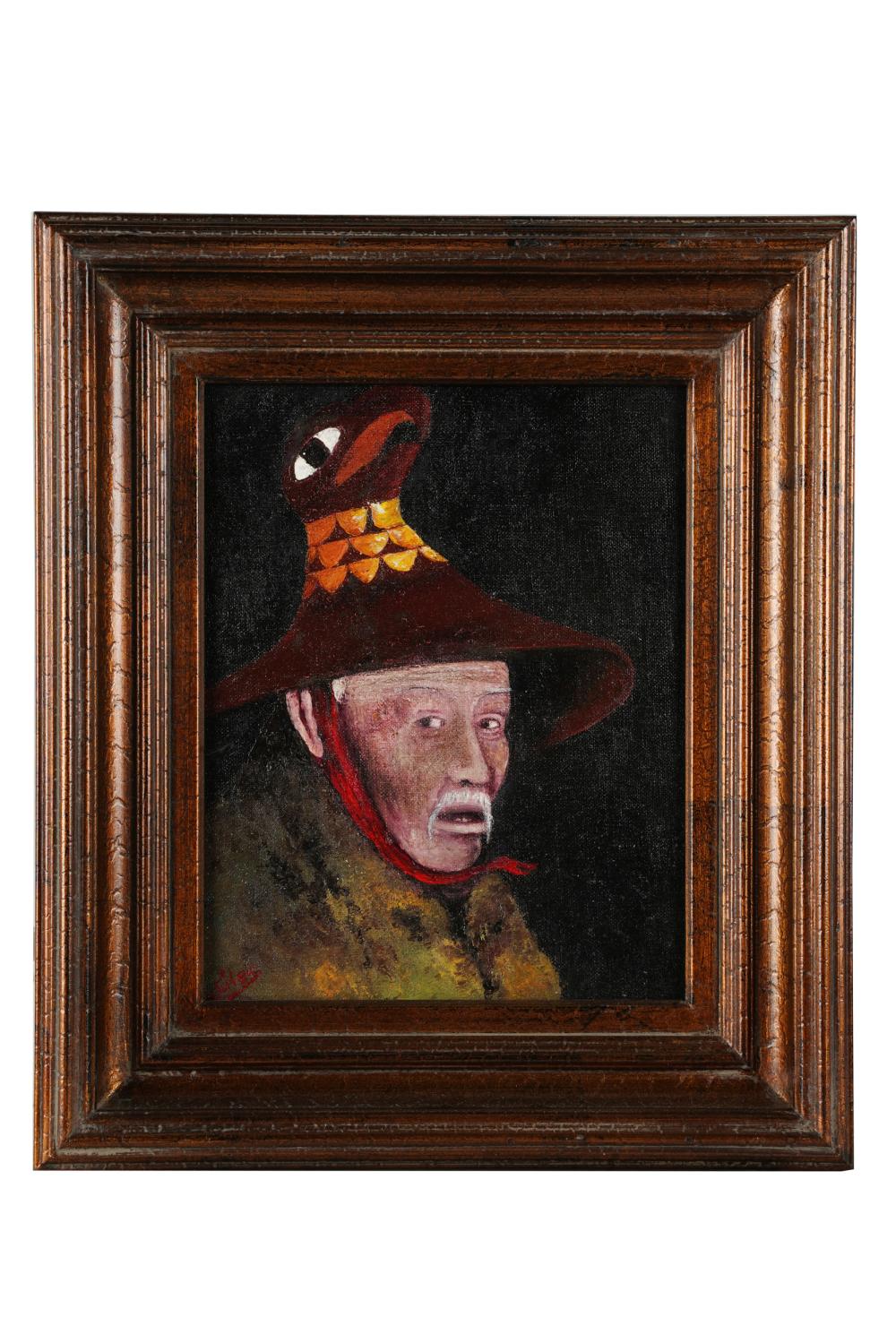 Appraisal: JULES DAHLAGER - CHIEF KOCH TEECH-CHIEF JOHNSON oil on board