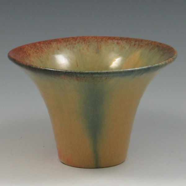 Appraisal: Trumpet Vase unmarked tiny grinding chips on the edge of