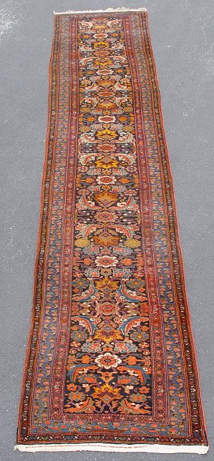 Appraisal: SEMI ANTIQUE BIDJAR CARPET RUNNER ' '' x ' ''