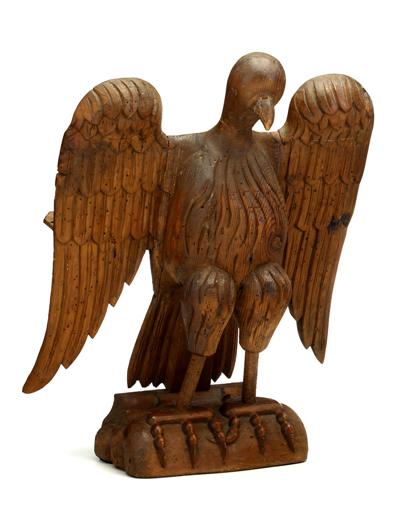 Appraisal: Carved wooden eagleprobably continental th century