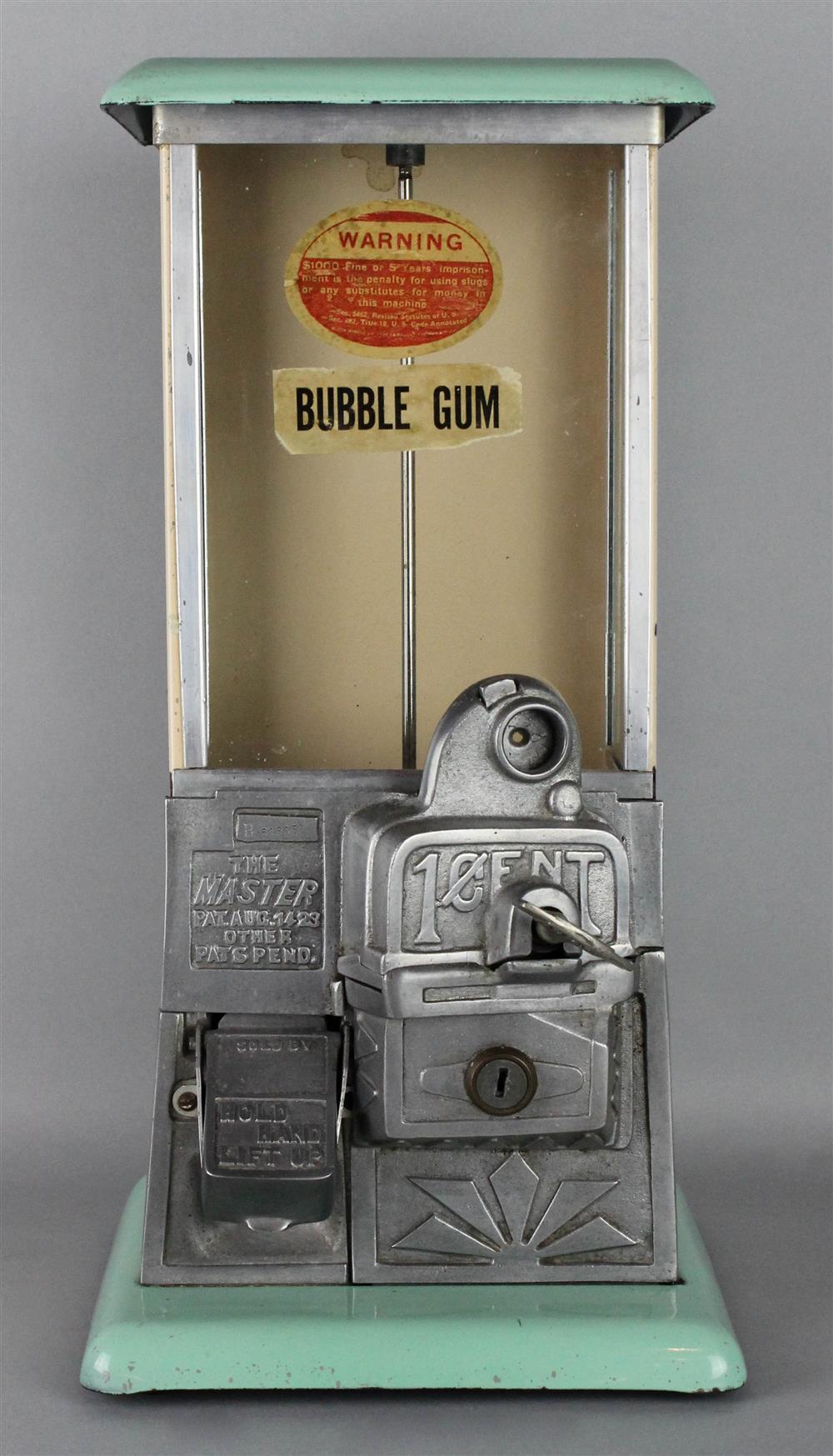 Appraisal: NORRIS MANUFACTURING COMPANY THE MASTER -CENT GUMBALL MACHINE the Master