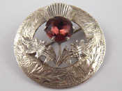 Appraisal: A silver thistle brooch hallmarked Glasgow approx cm