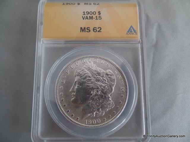 Appraisal: Morgan MS Silver Dollar Coin VAM- Graded and capsulated by