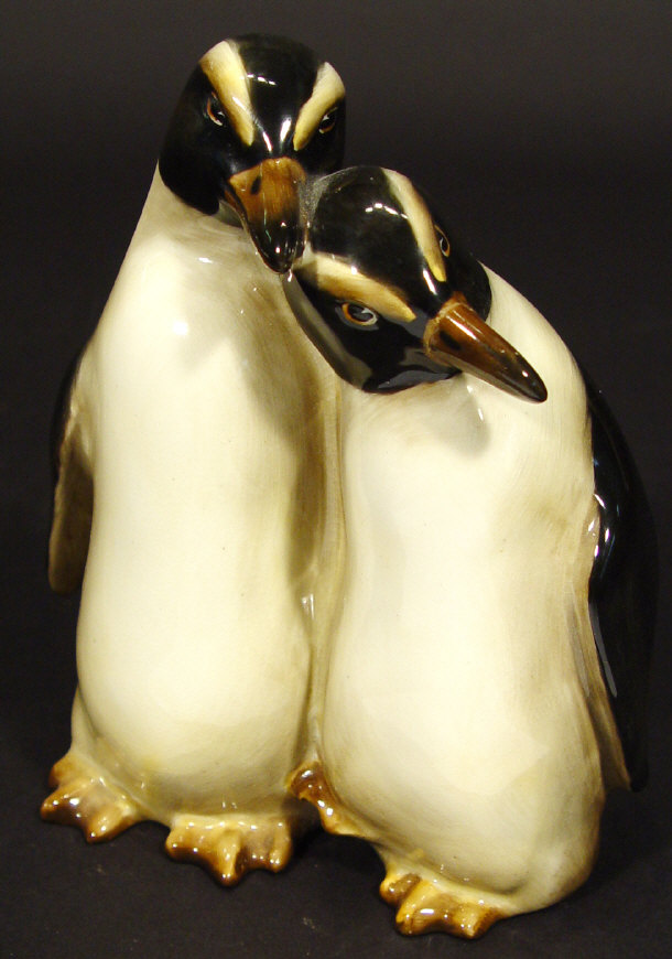 Appraisal: Royal Doulton china penguin group HN with hand painted decoration