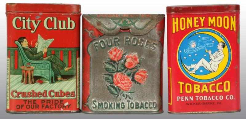 Appraisal: Lot of Tobacco Pocket Tins Description Includes one City Club