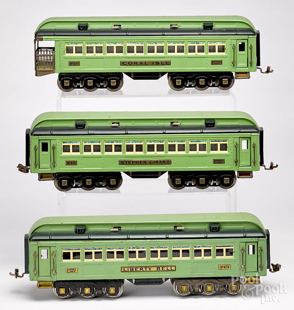 Appraisal: Three Lionel Stephen Girard train cars Three Lionel Stephen Girard