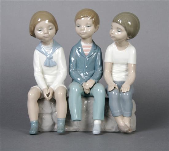 Appraisal: A Lladro Figural Group Height inches