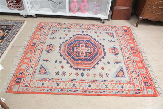 Appraisal: ORIENTAL AREA RUG Contemporary hand knotted Indian or Pakistani rug