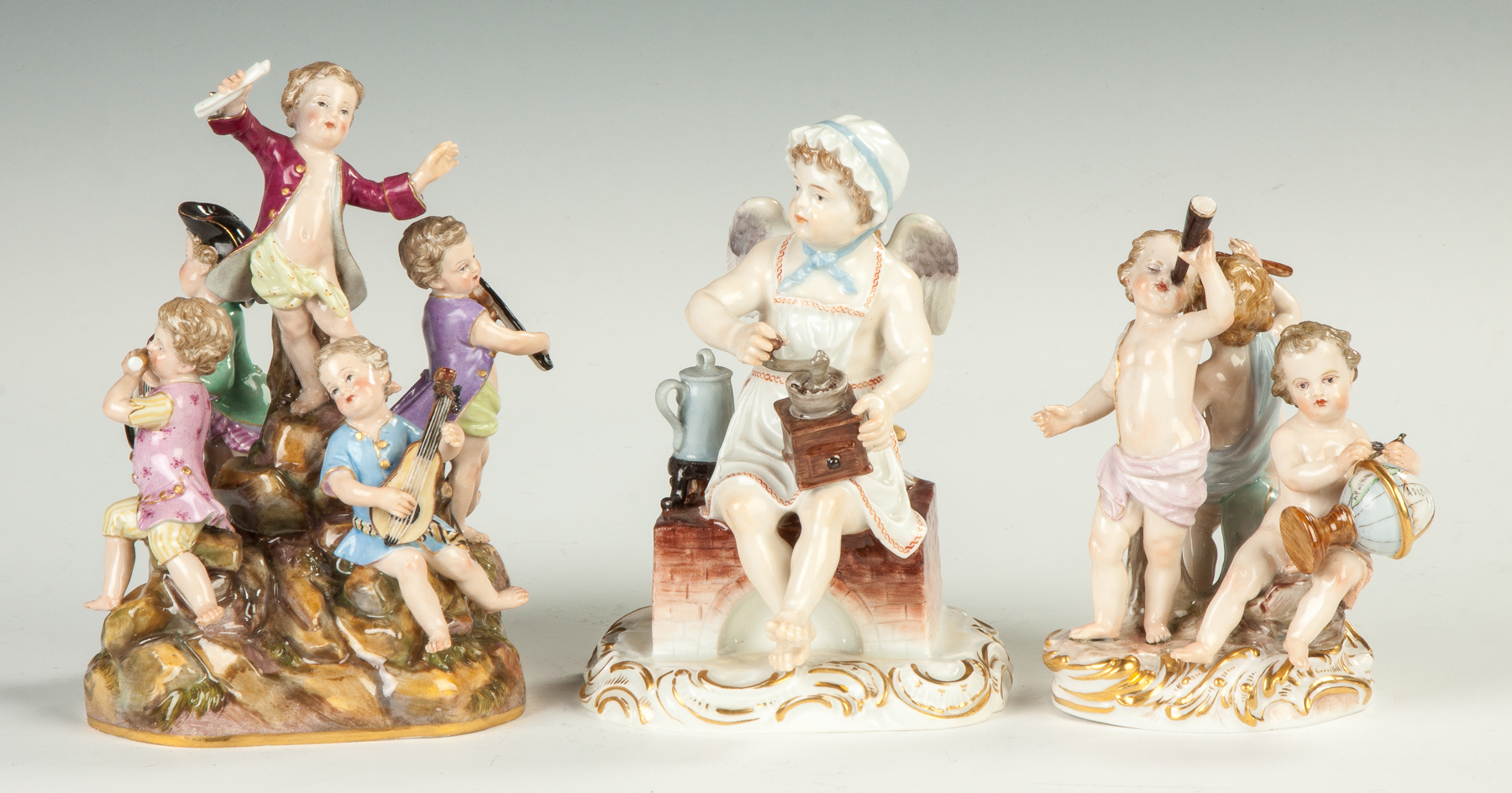 Appraisal: Meissen Figural Group of Children with Science and Astronomy th