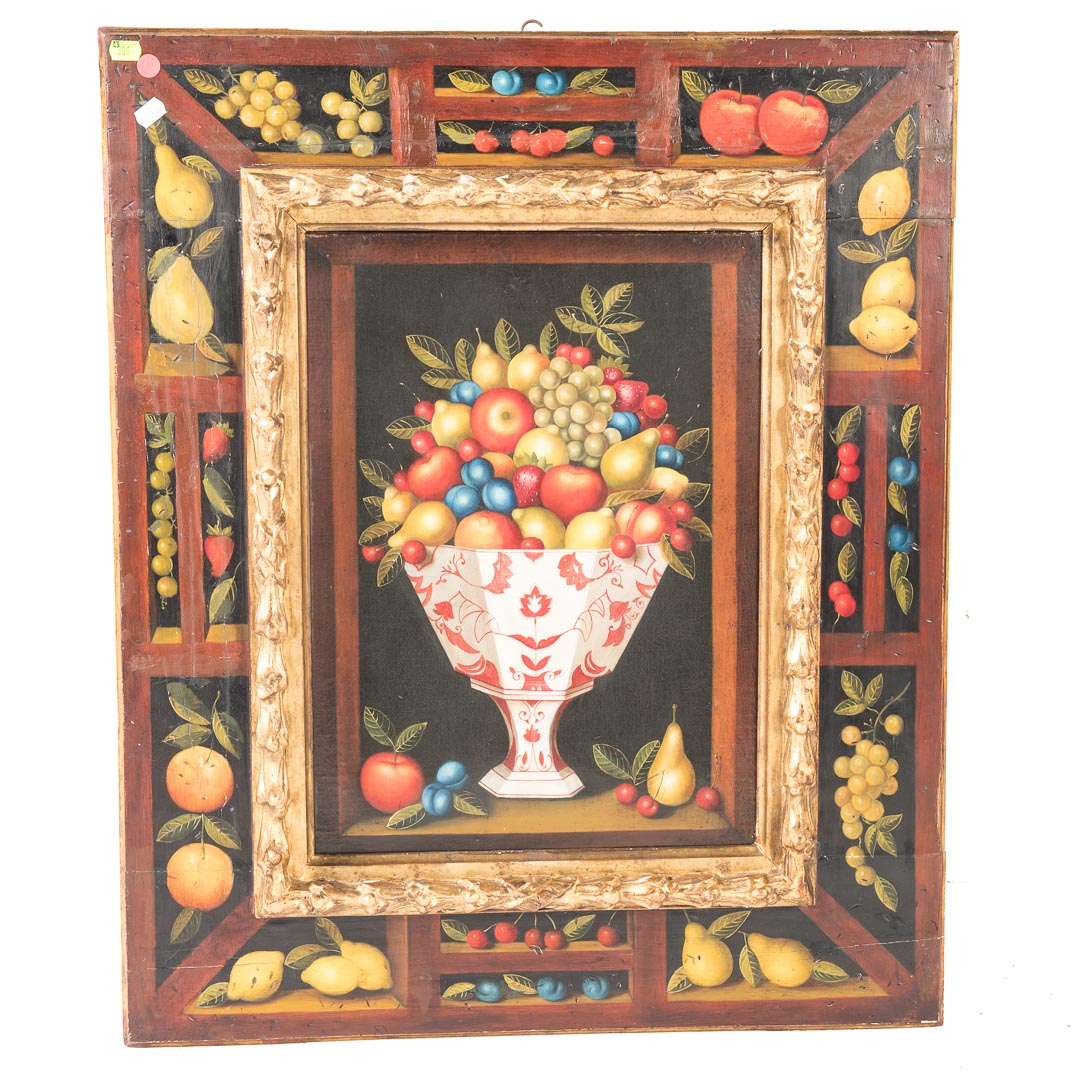 Appraisal: Artist Unknown th c Still Life with Fruit oil Attributed