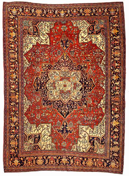 Appraisal: A Fereghan Sarouk carpet Central Persia circa size approximately ft