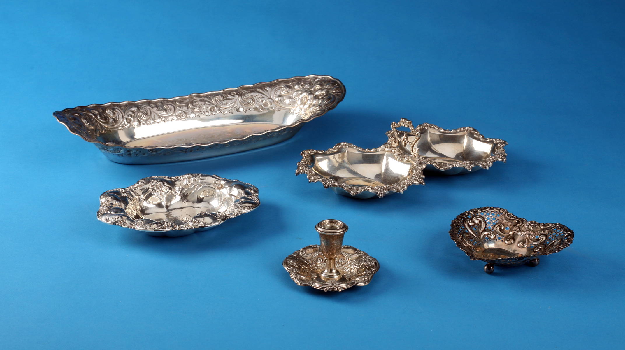 Appraisal: FIVE AMERICAN SILVER WARES VARIOUS MAKERS LATE NINETEENTH- MID-TWENTIETH CENTURY