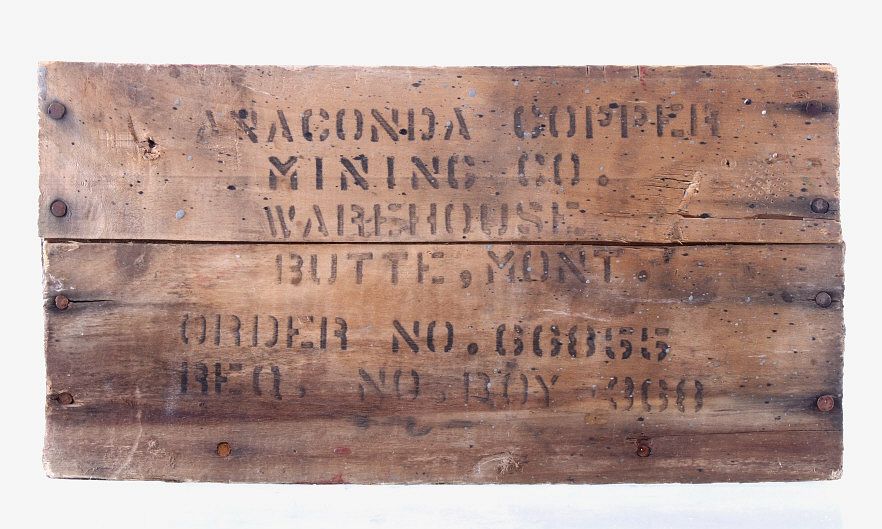 Appraisal: Anaconda Copper Mining Co Small Wooden Crate Included in this