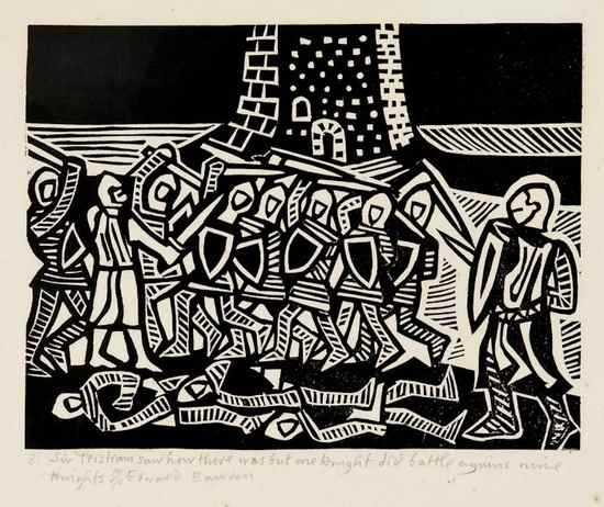 Appraisal: Bawden Edward The Chronicles of King Arthur linocuts for Sir