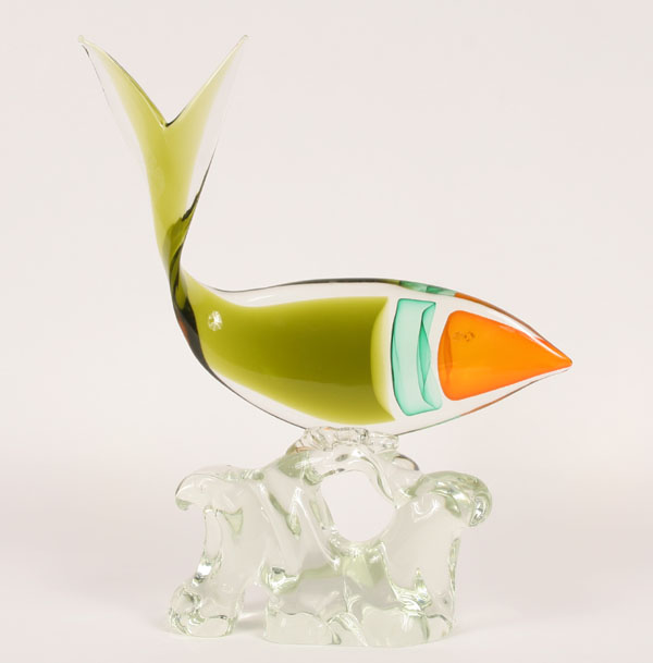 Appraisal: Salviati art glass fish sculpture by Luciano Gaspari engraved signature